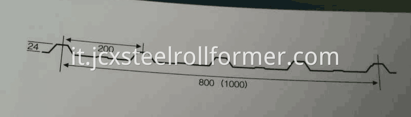 TR5-1000 roof profile drawing